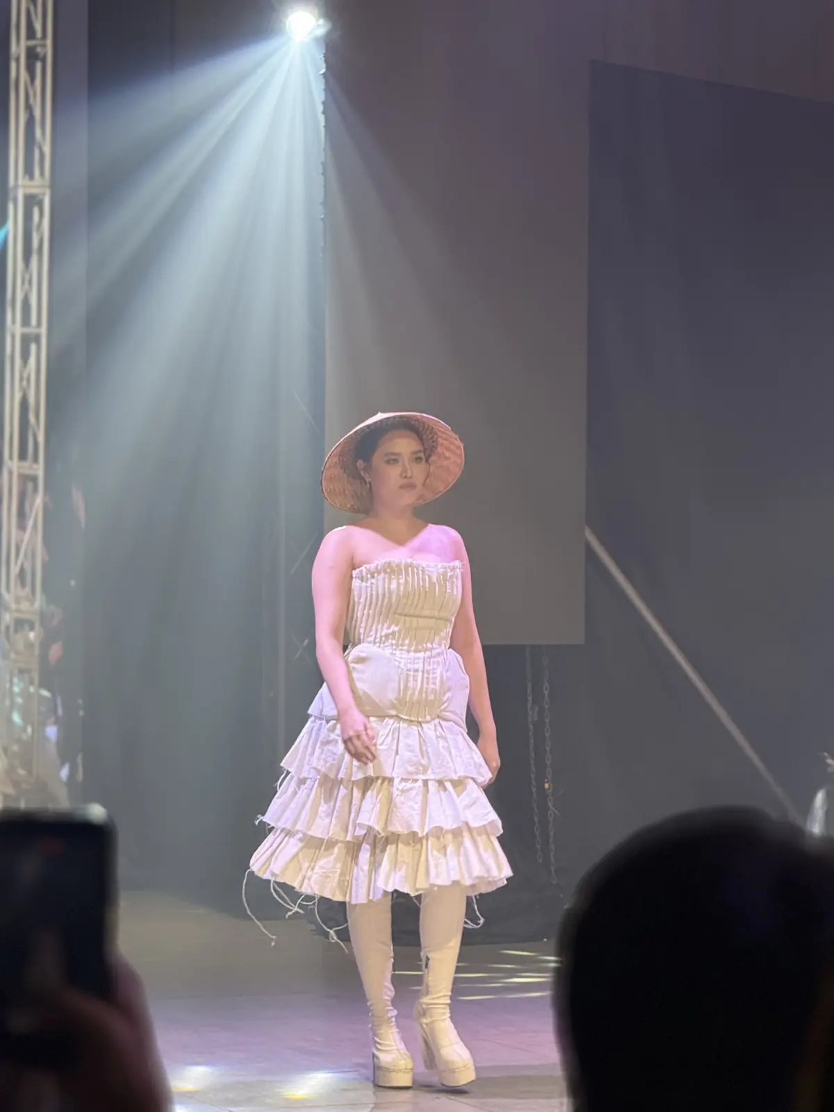 Elijah Paulyn F. De Villa walking in a runway show